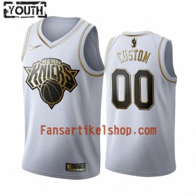 NBA New York Knicks Trikot Benutzerdefinierte Nike 2019-2020 Weiß Golden Edition Swingman - Kinder
